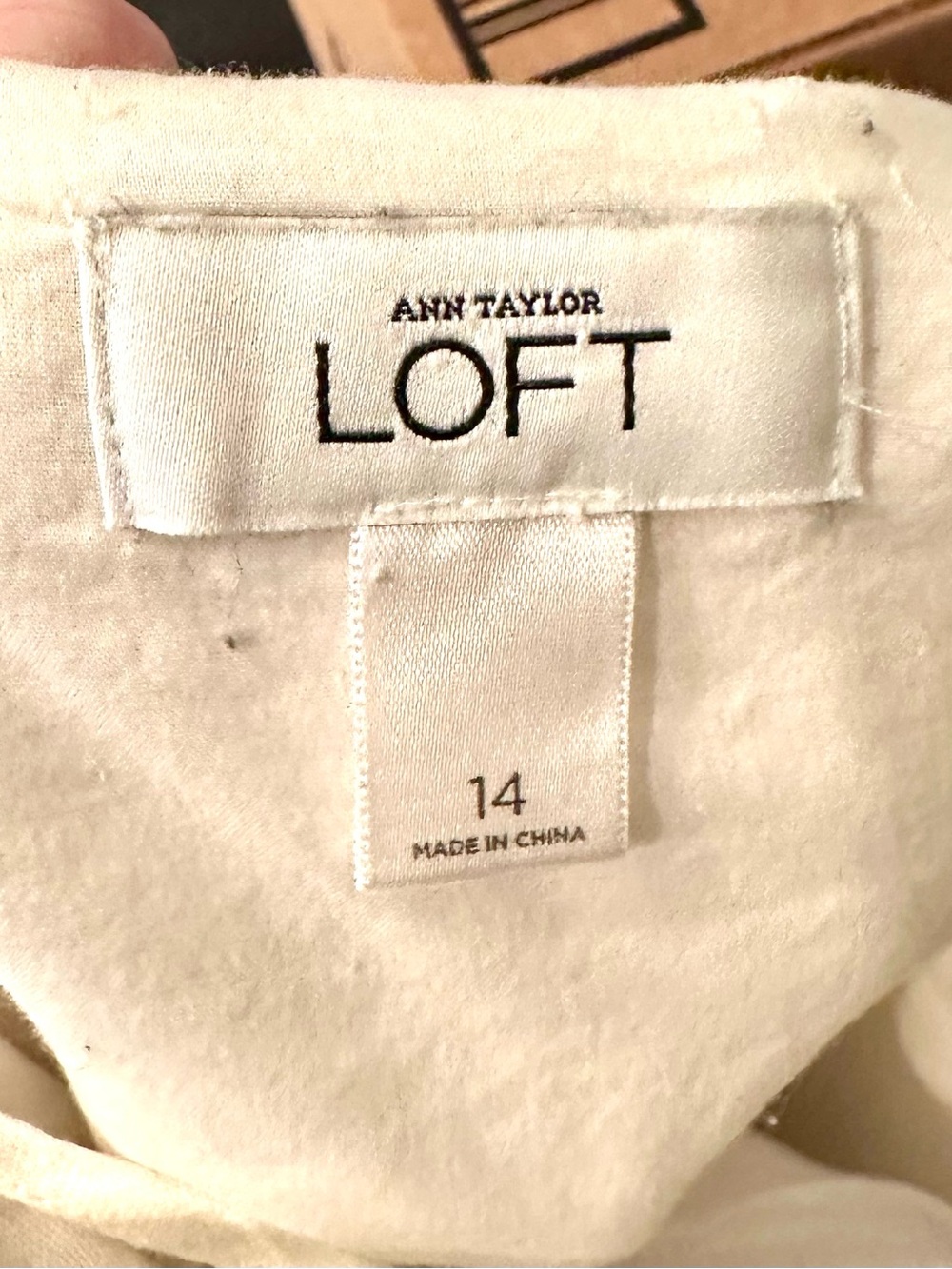 LOFT Ann Taylor White Linen Ruffle Dress Size 14 | Cottagecore Coastal Summer - Picture 6 of 7